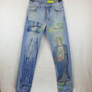 Rare Siberia Hills Spirtual Holy Jeans Mens (Size 28 Waist x 30 Inseam)